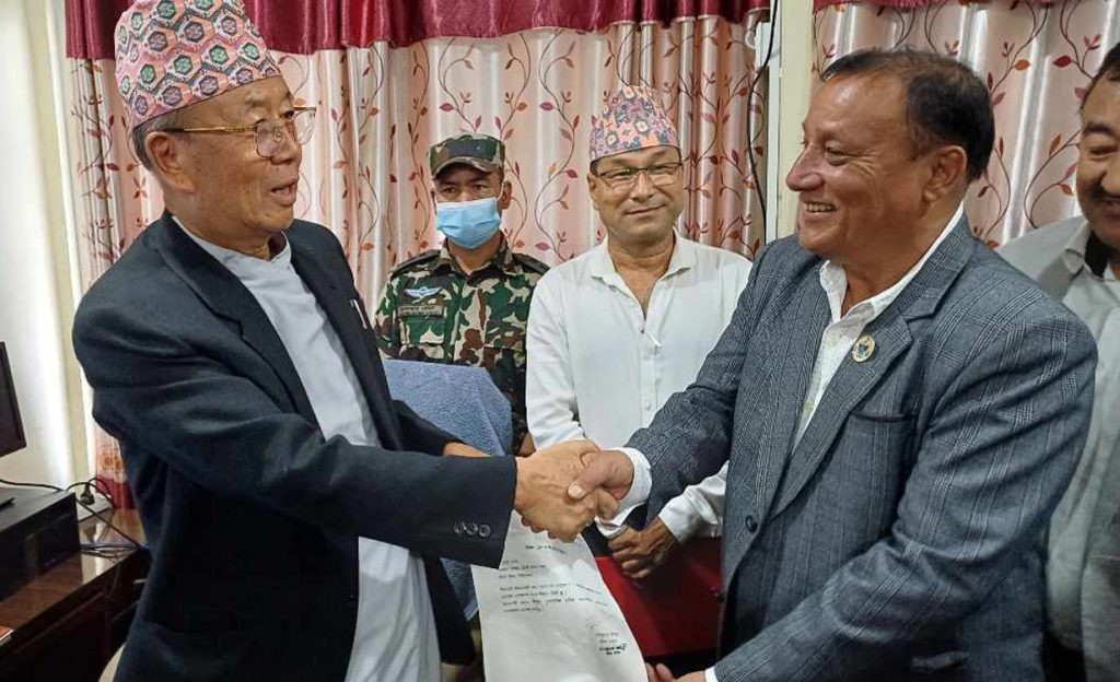 Uddab Thapa takes the oath of office as Koshi Province’s chief minister