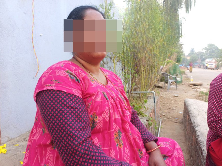 A woman sold by her relatives in the human trafficking racket