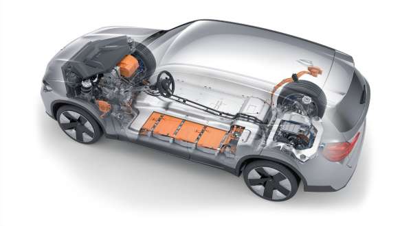 Battery and motors on BMW iX3. Photo: BMW Nepal