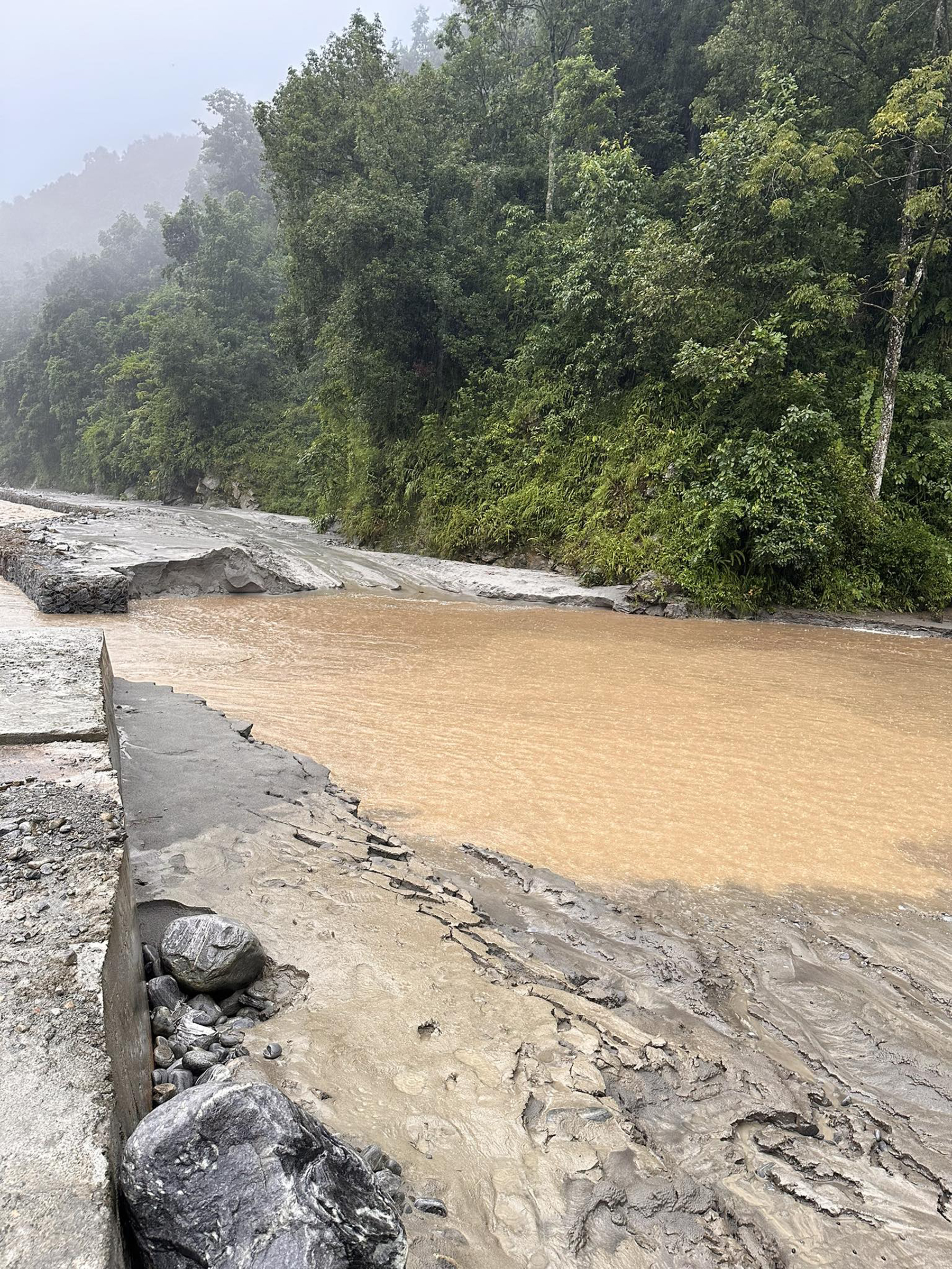 Melamchi and Helambu on high alert as floods obstruct major roads