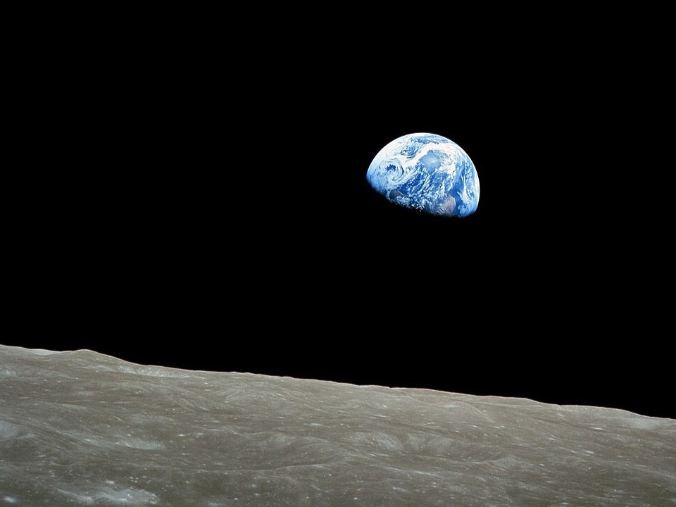 The iconic earthrise photo taken from Apollo 8 by William Anders. Photo: Wikimedia Commons 
