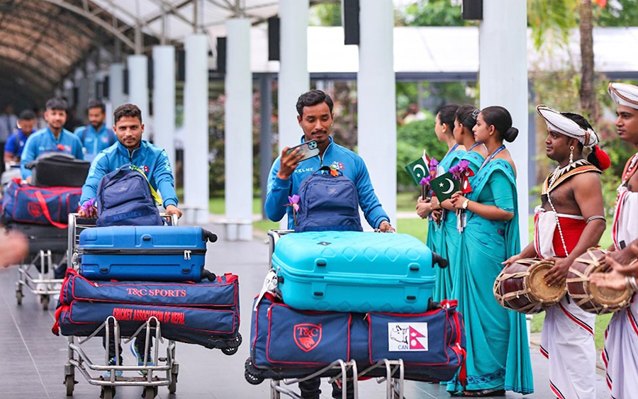 Nepali cricket team reaches Sri Lanka for second Asia Cup game