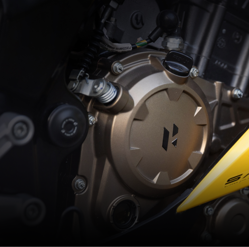 Engine of the Hero Karizma XMR. Photo: Hero motorcorp