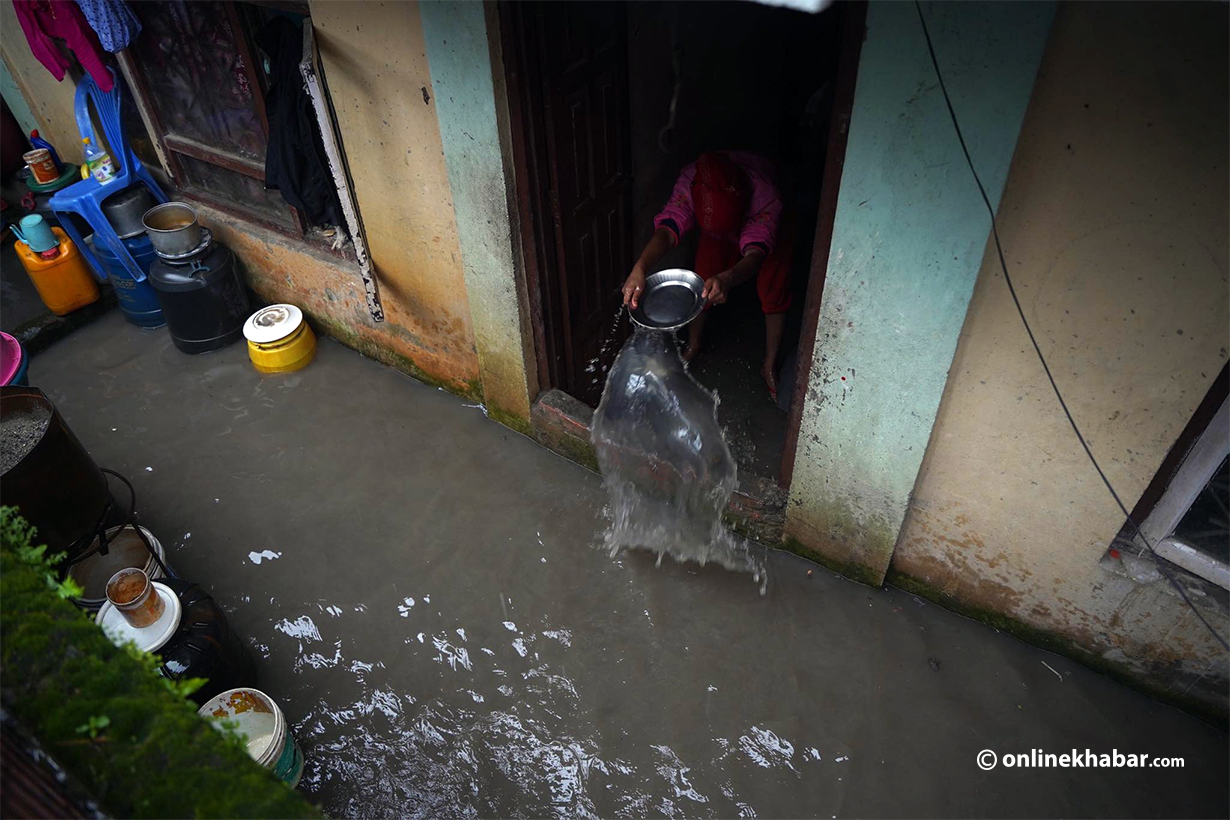 inundated Kathmandu flood nepal
