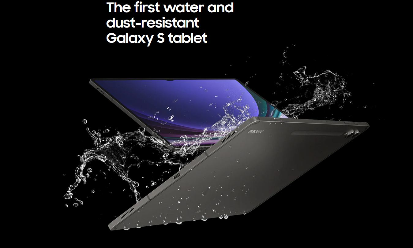 IP rating on Samsung Galaxy Tab S9 series. Photo: Samsung