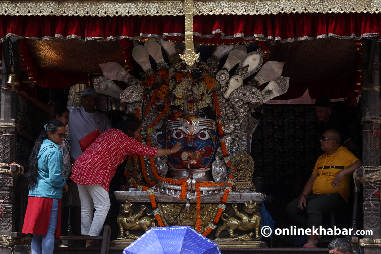 forms of bhairav Aakash Bhairav Indrachok kathmandu