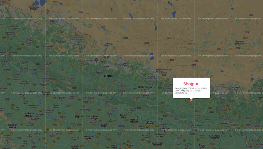 Magnitude-4.0 earthquake rocks Bhojpur