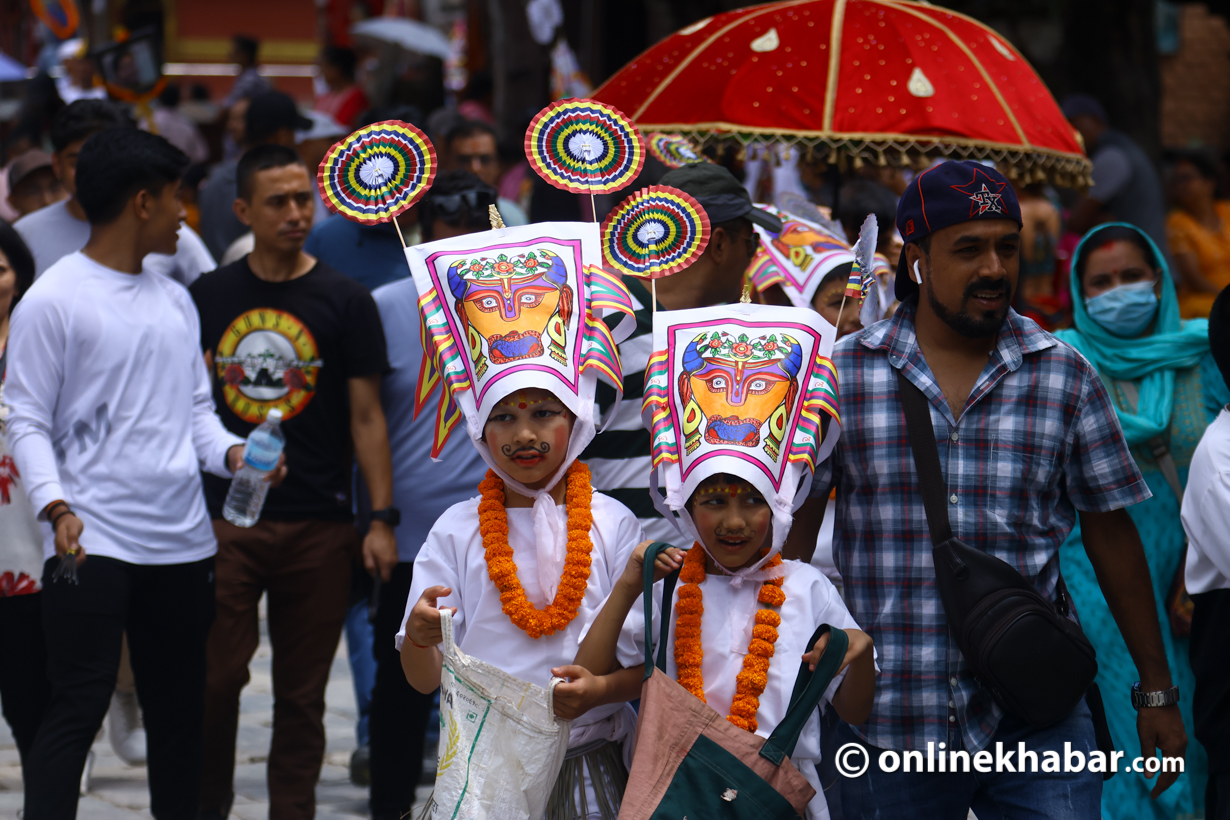Gai Jatra celebration at Basantpur Durbar Square area (Photos)