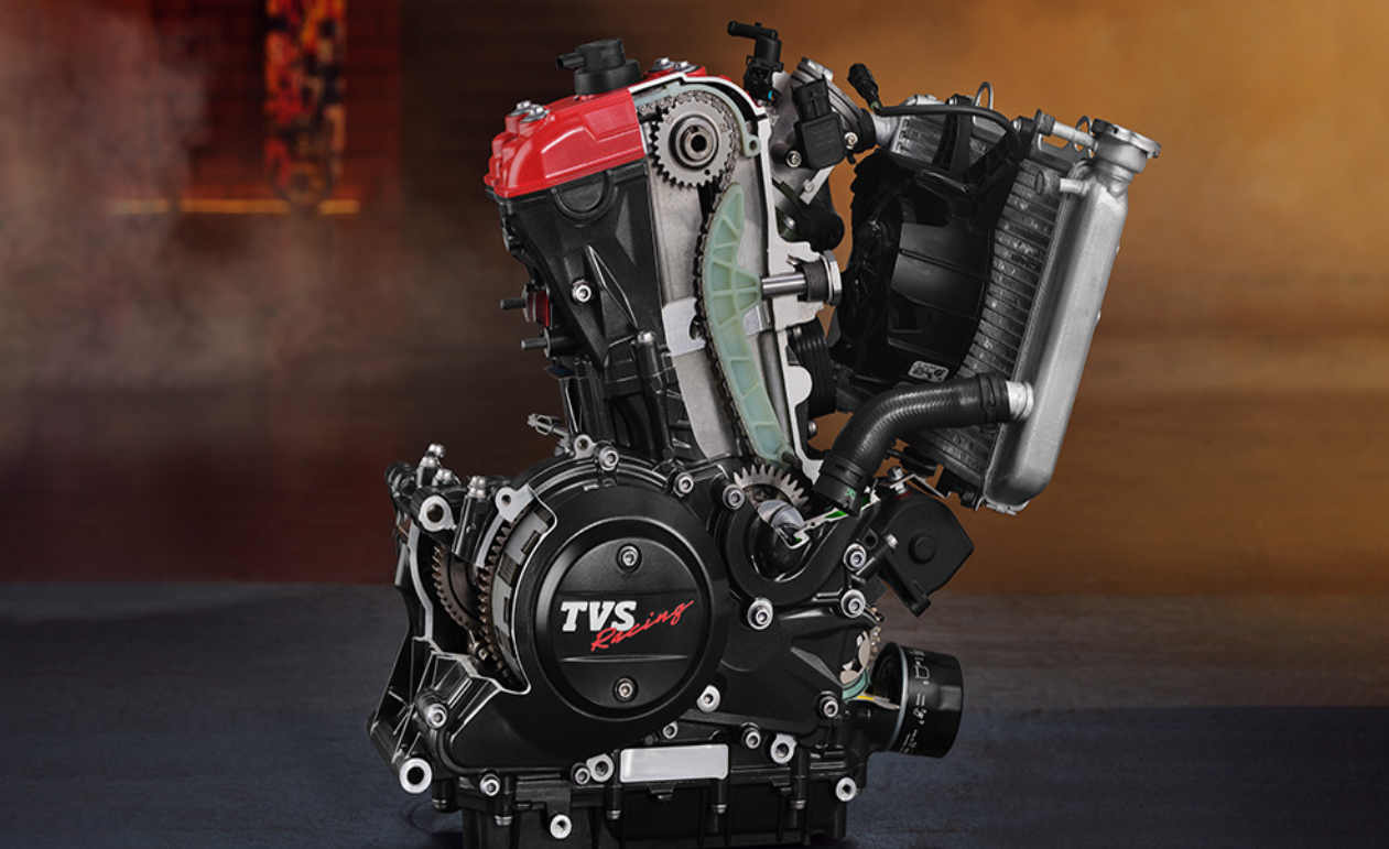 TVS Apache RTR 310 engine. Photo: TVS Motor