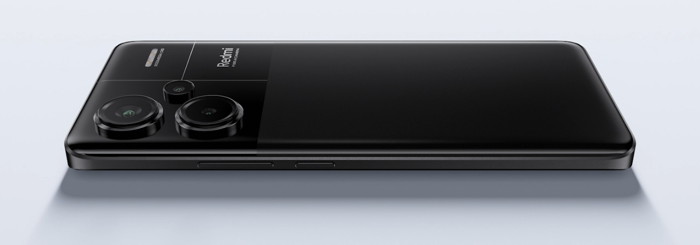 Redmi Note 13 Pro+ Midnight Black colour option. Photo: Mi