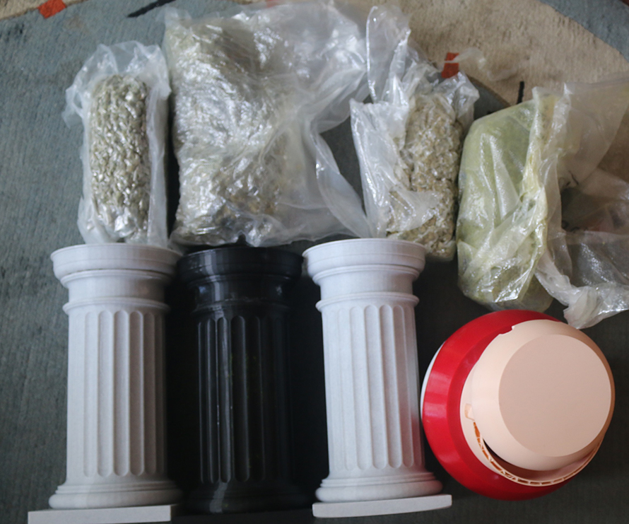 10 held with parcels containing cannabis and heroin brought from USA
