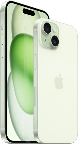 Rear and front camera of the Apple iPhone 15. Photo: Apple