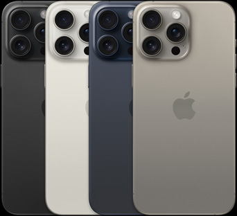 Apple iPhone 15 Pro and iPhone 15 Pro Max colour options. Photo: Apple