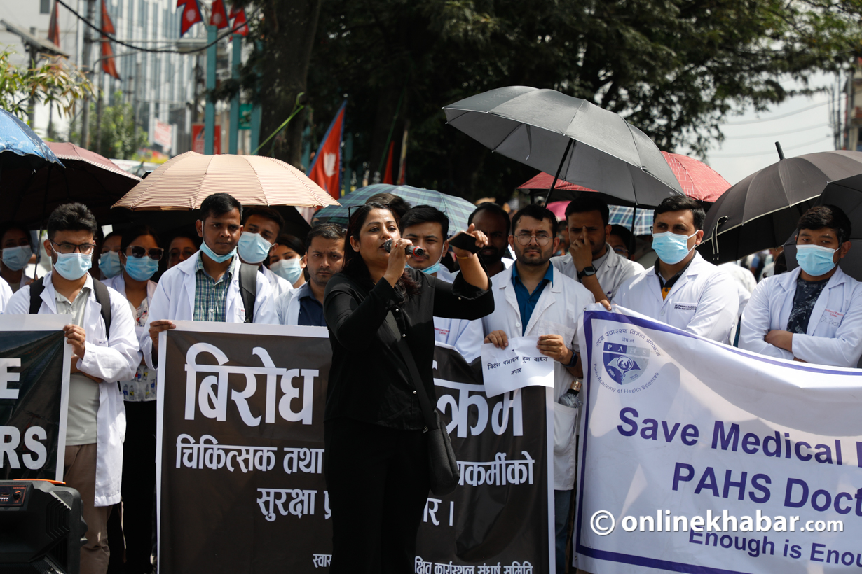 Doctors Protest Nepal (2)