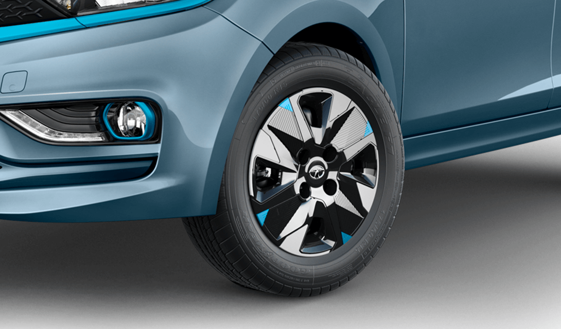 Tata Tiago EV tyres. Photo: Tata Motors Nepal