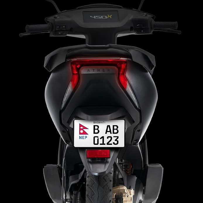 Ather 450X rear taillight. Photo: Ather Energy Nepal