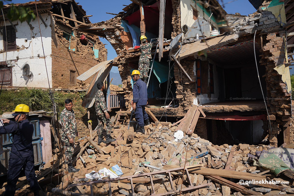 In Photos: Khalanga’s earthquake aftermath