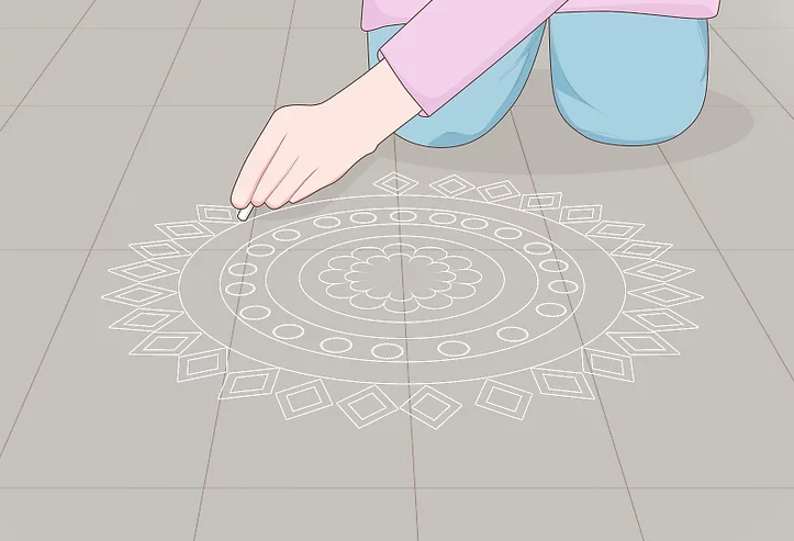 Outline-of-Rangoli