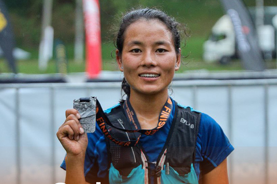 Rashila Tamang finishes 2nd in Malaysia Mountain Trail Festival