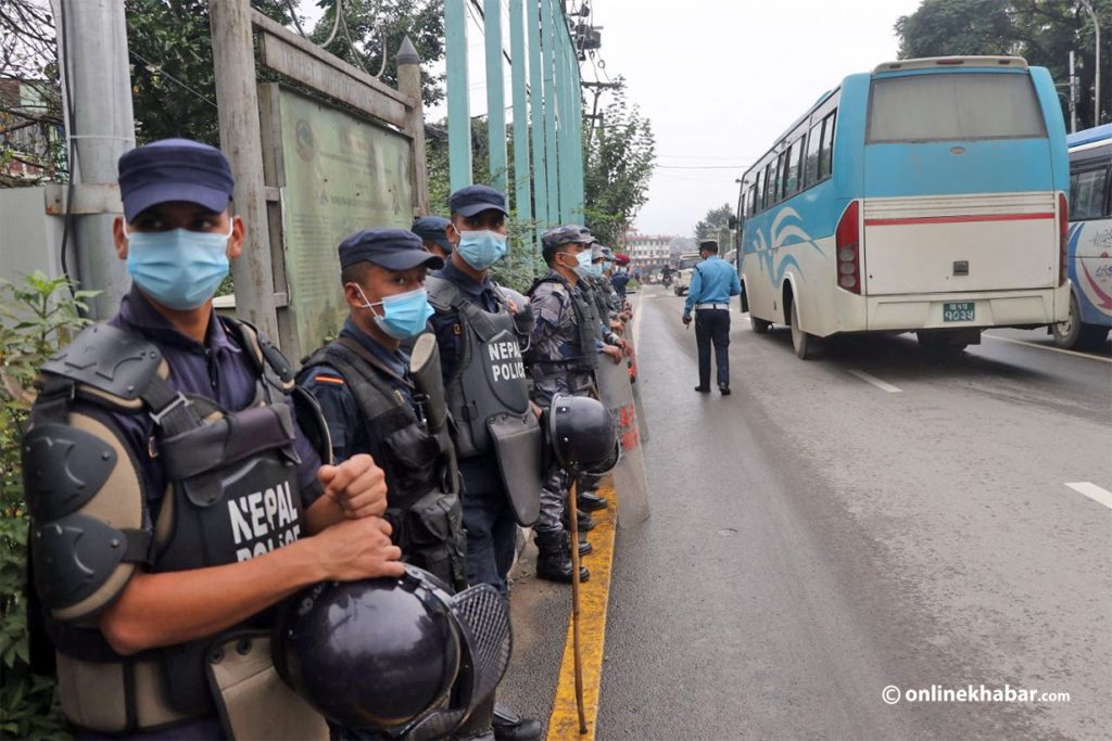 Special security measures being enforced in Kathmandu with 2 protests in the city today