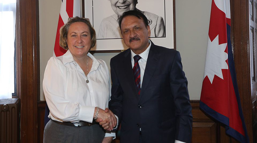 UK Indo-Pacific Minister Anne-Marie Trevelyan meets Finance Minister Mahat, discusses bilateral affairs