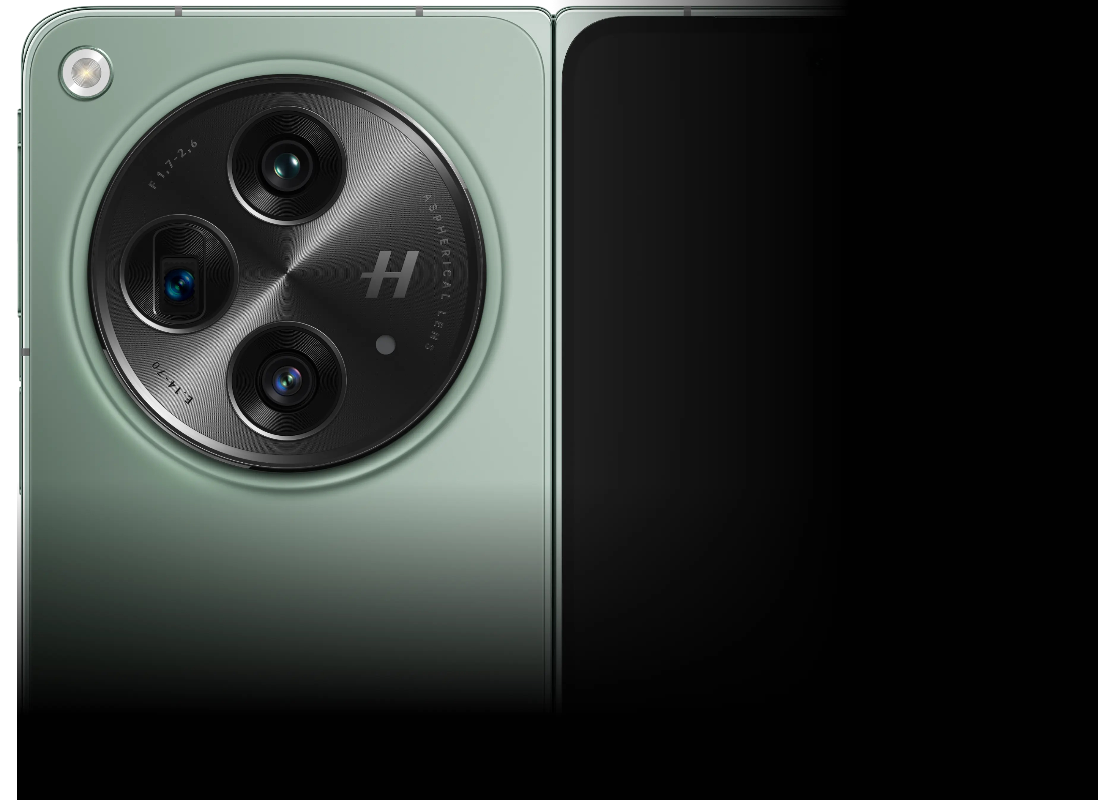 OnePlus Open rear and cover display camera. Photo: OnePlus