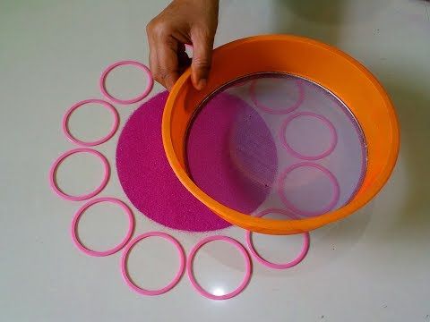 rangoli art using sieves