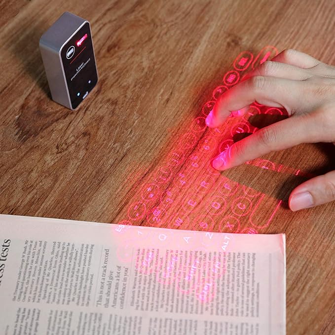 Wireless laser keyboard. Photo: Amazon
