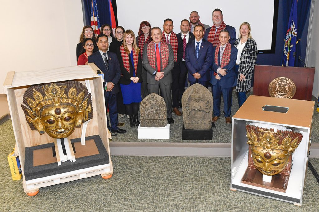 US govt repatriates 4 stolen artefacts to Nepal