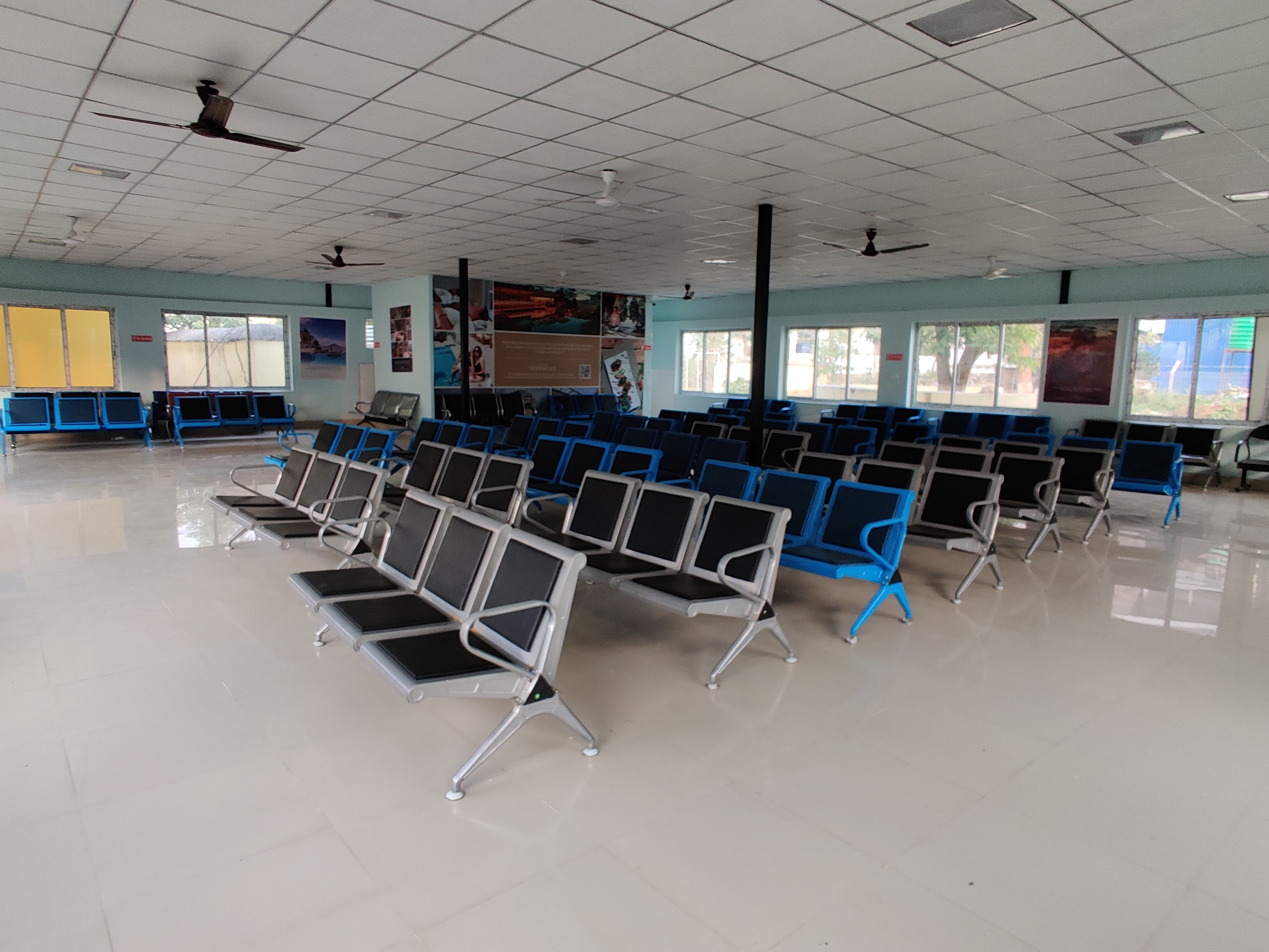 Ramechhap Airport departure waiting room. Photo: Nasana Bajracharya