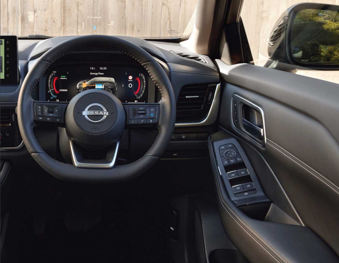 Nissan X-Trail e-Power steering wheel. Photo: Nissan Nepal