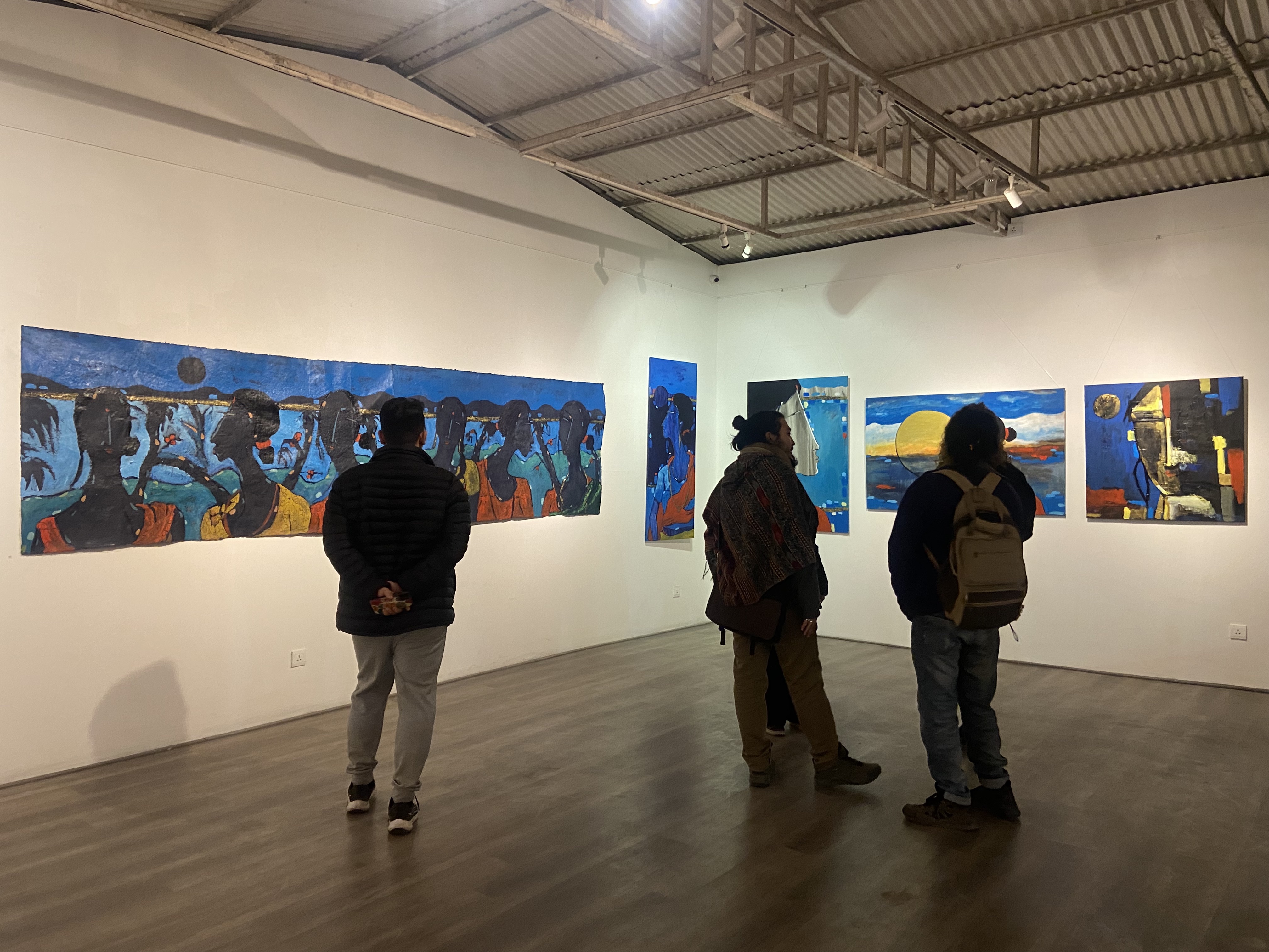 Solo painting exhibition Womanhood by artist Pramila Bajracharya at Gallery Mcube, Patan.