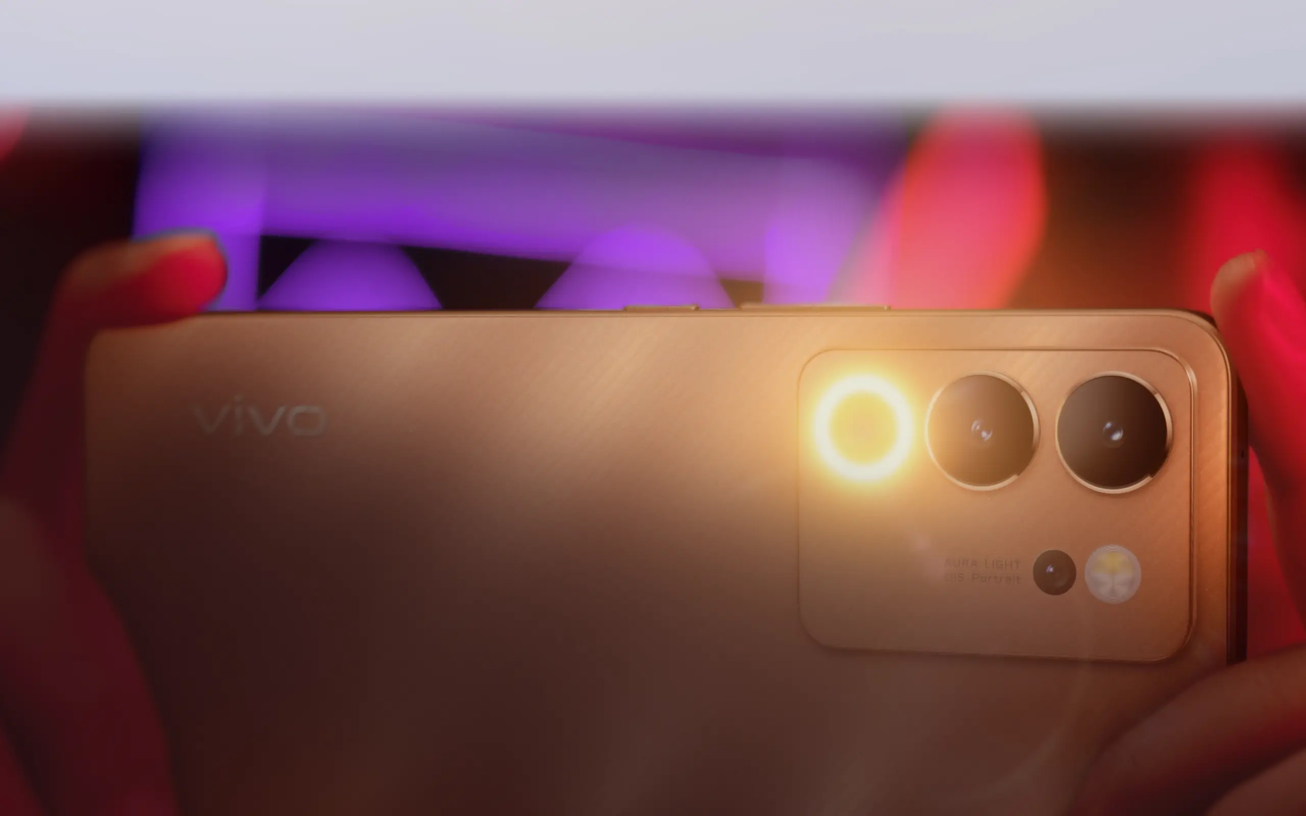 Vivo V30 Lite 5G Aura ringlight. Photo: Vivo Mexico