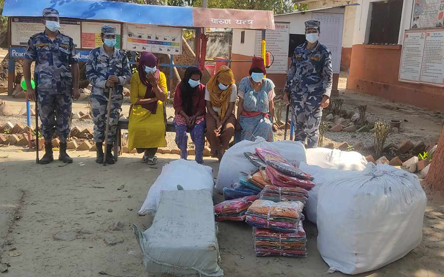 Armed police seized illegal goods worth Rs 18.5 million in Kailali