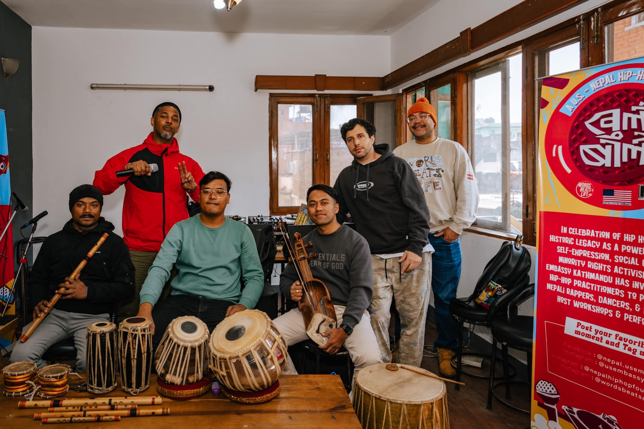 Nepali and American artists create hip-hop tunes on Sarangi