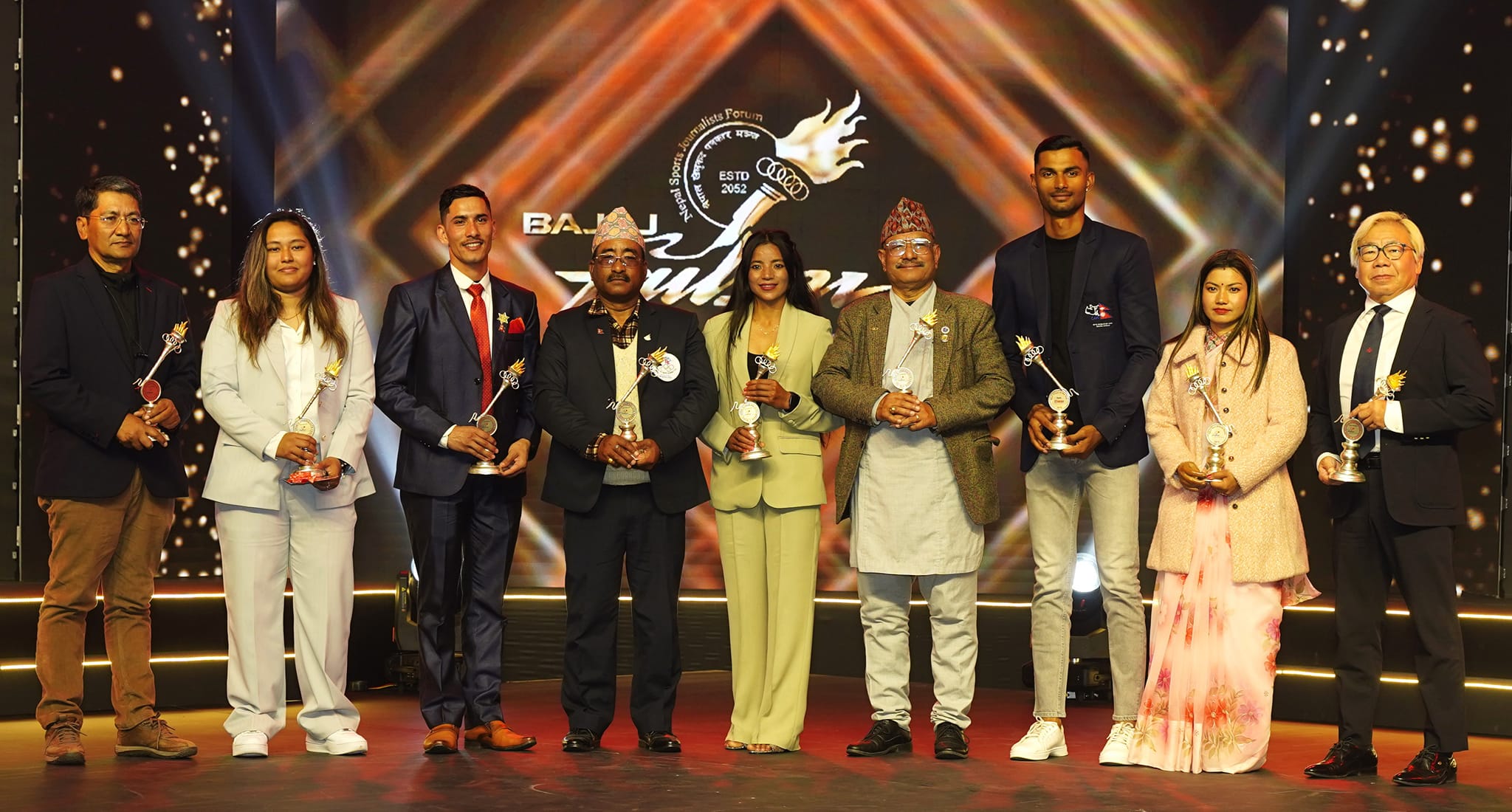 NSJF Pulsar Sports Award: Athletics steal the show with Deepak Adhikari and Rajpura Pachhai winning Best Athlete awards