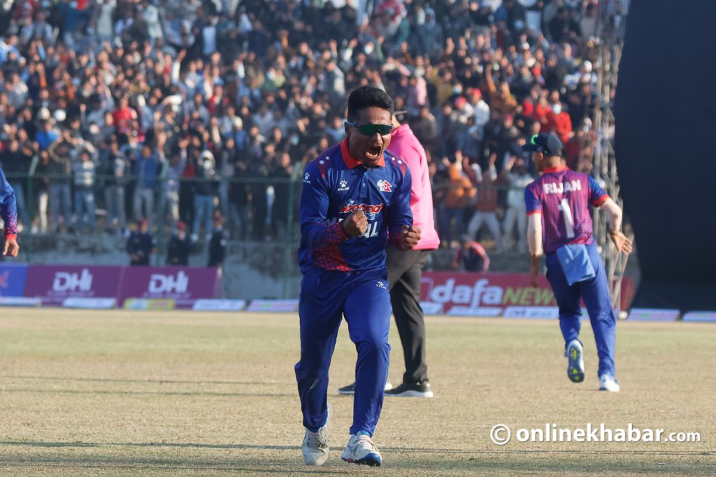Nepal beat Canada in a thriller at TU Cricket Ground