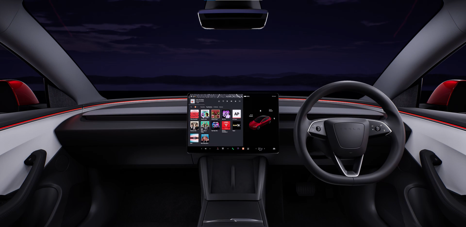2024 Tesla Model 3 interior. Photo: Tesla