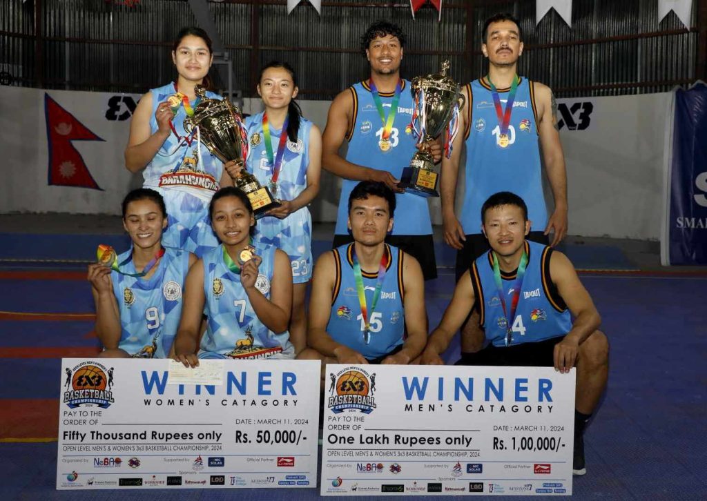 Times A and Lalitpur A wins Open 3×3 Basketball Tournament 