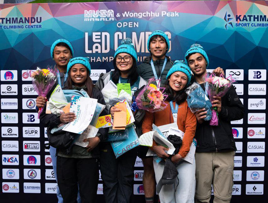 Tenzing Rai and Panchayamaya Tamang win Musa Masala and Wongchhu Peak Open Lead Climbing Championship 2024