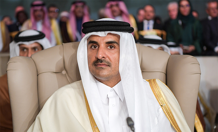 Qatari Emir arriving today