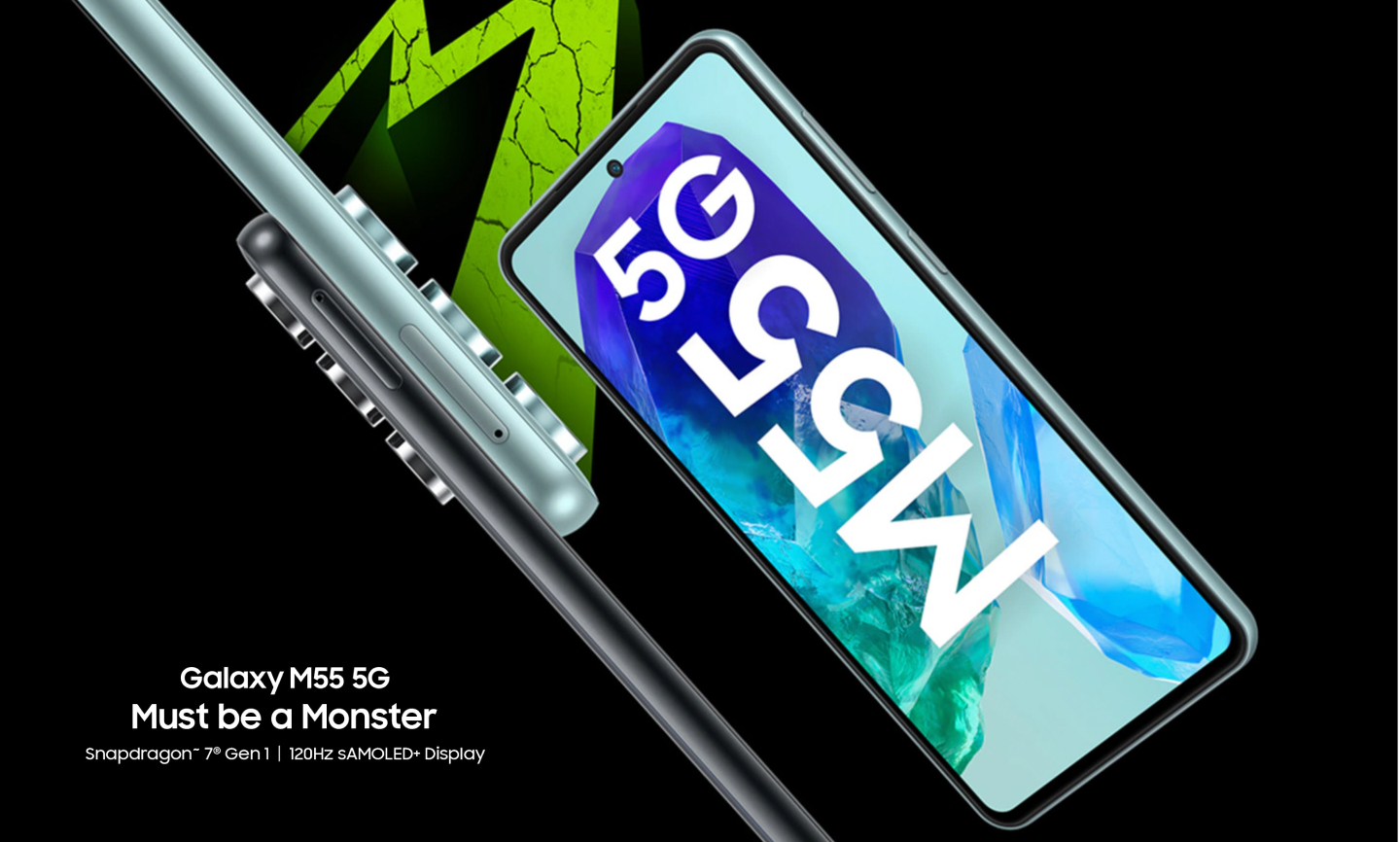 Samsung Galaxy M55 5G: Interesting option with Snapdragon 7 Gen 1 and 50MP front camera