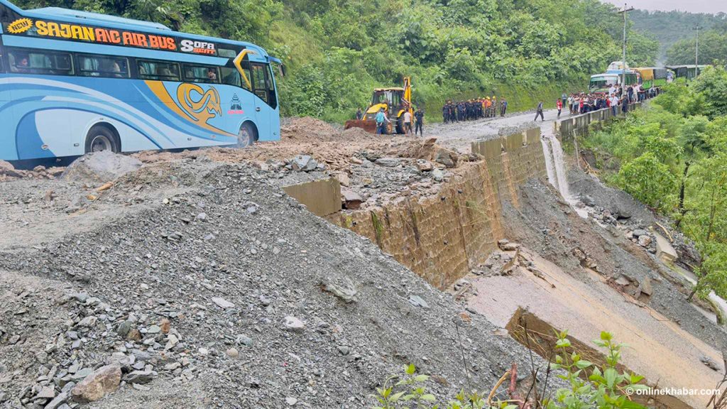 Chitwan landslide: Missing buses still not found