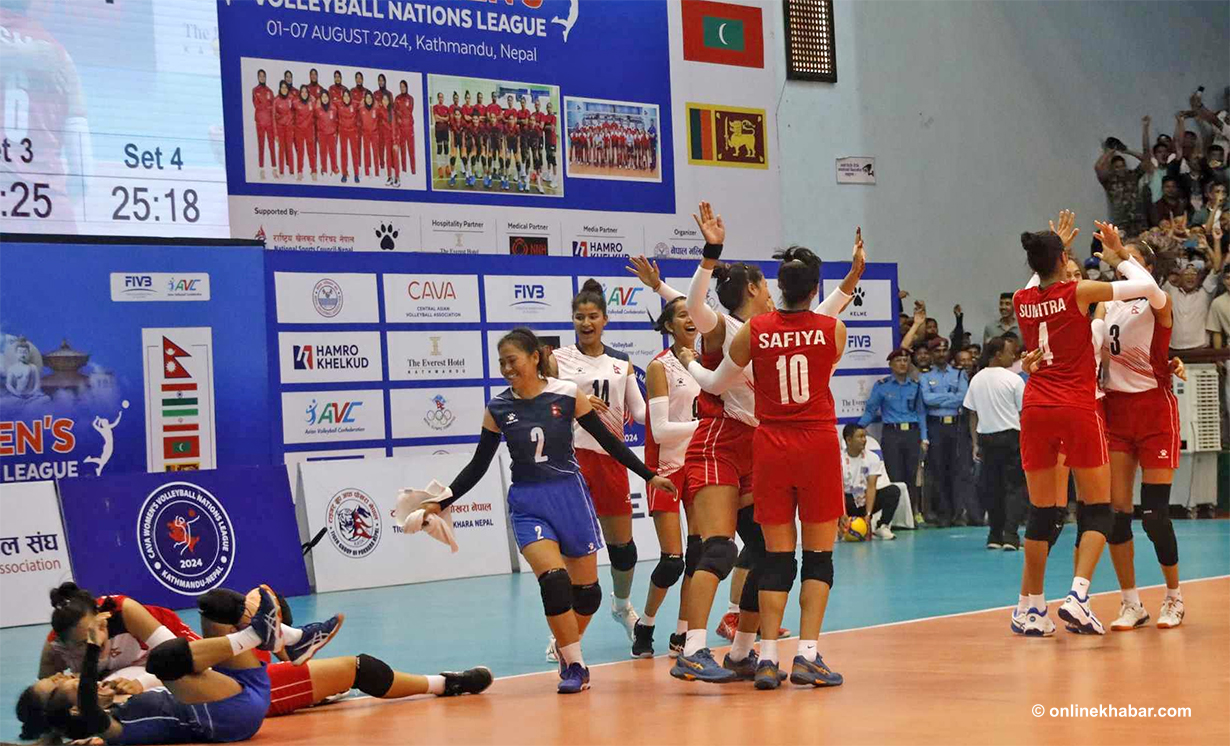 Nepal achieves historic victory over India in CAVA Women’s Nations League Volleyball