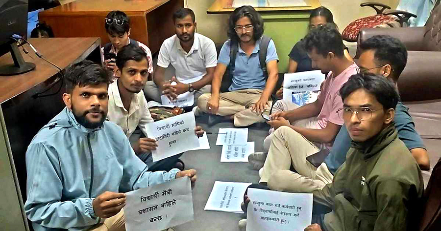 Students protest overnight for transcripts amid 9-month delay