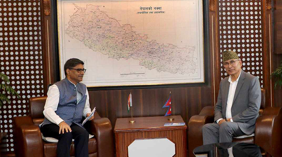 Indian Foreign Secretary Misri and Finance Minister Paudel meet