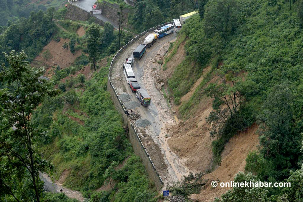 Kathmandu’s entry and exit routes remain blocked for third day due to landslides