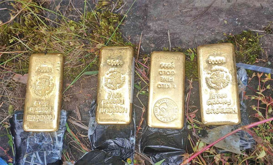 Large quantity of gold seized in Rasuwa