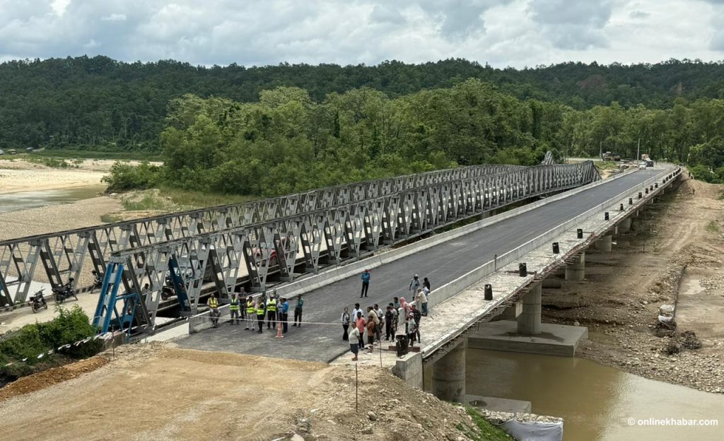 Binayi Khola bridge on East-West Highway comes into operation
