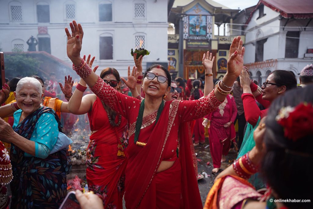 Pashupatinath temple comes alive with devotees and rituals on Teej (Photo Feature)